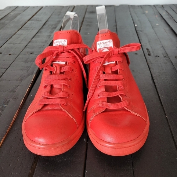 Adidas Stan Smith x Raf Simons Bright Red Sneakers Shoes Men\'s 6.5 Low Top main image 8